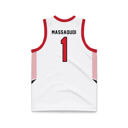 MSUM - NCAA Women's Basketball : Grace Massaquoi - White Basketball Jersey-1