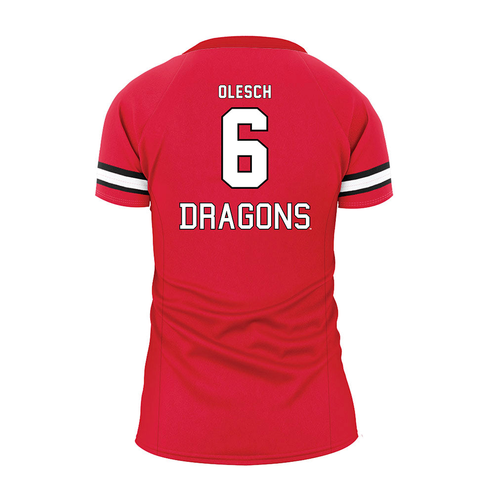 MSUM - NCAA Women's Volleyball : Kiara Olesch - Red Volleyball Jersey-1