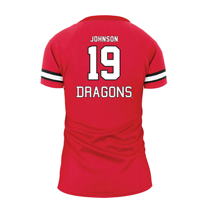 MSUM - NCAA Women's Volleyball : Annaka Johnson - Red Volleyball Jersey-1