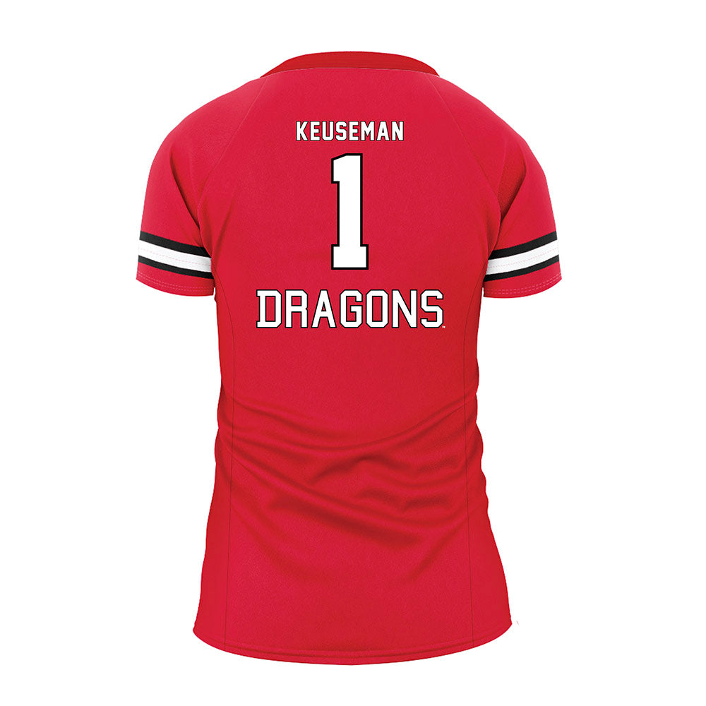 MSUM - NCAA Women's Volleyball : Ellie Keuseman - Red Volleyball Jersey-1