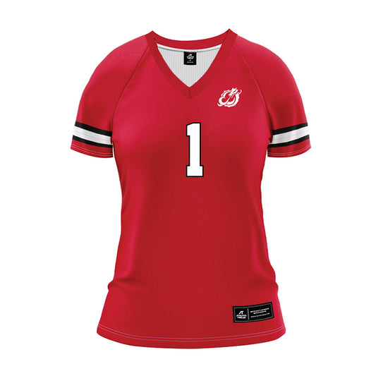 MSUM - NCAA Women's Volleyball : Ellie Keuseman - Red Volleyball Jersey-0