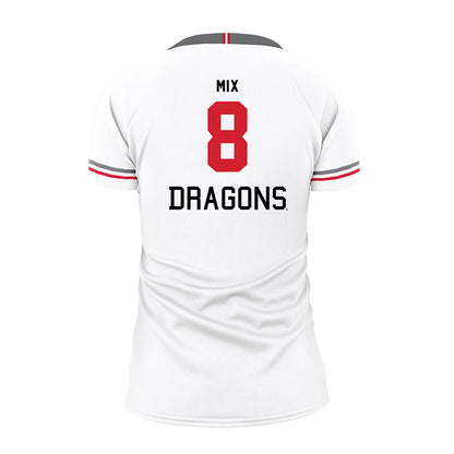 MSUM - NCAA Women's Volleyball : Natalie Mix - White Volleyball Jersey-1