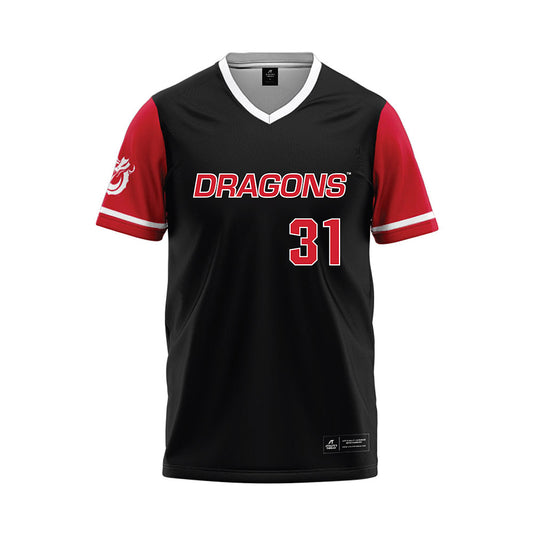 MSUM - NCAA Softball : Teagan Clemmons - Black Baseball Jersey-0