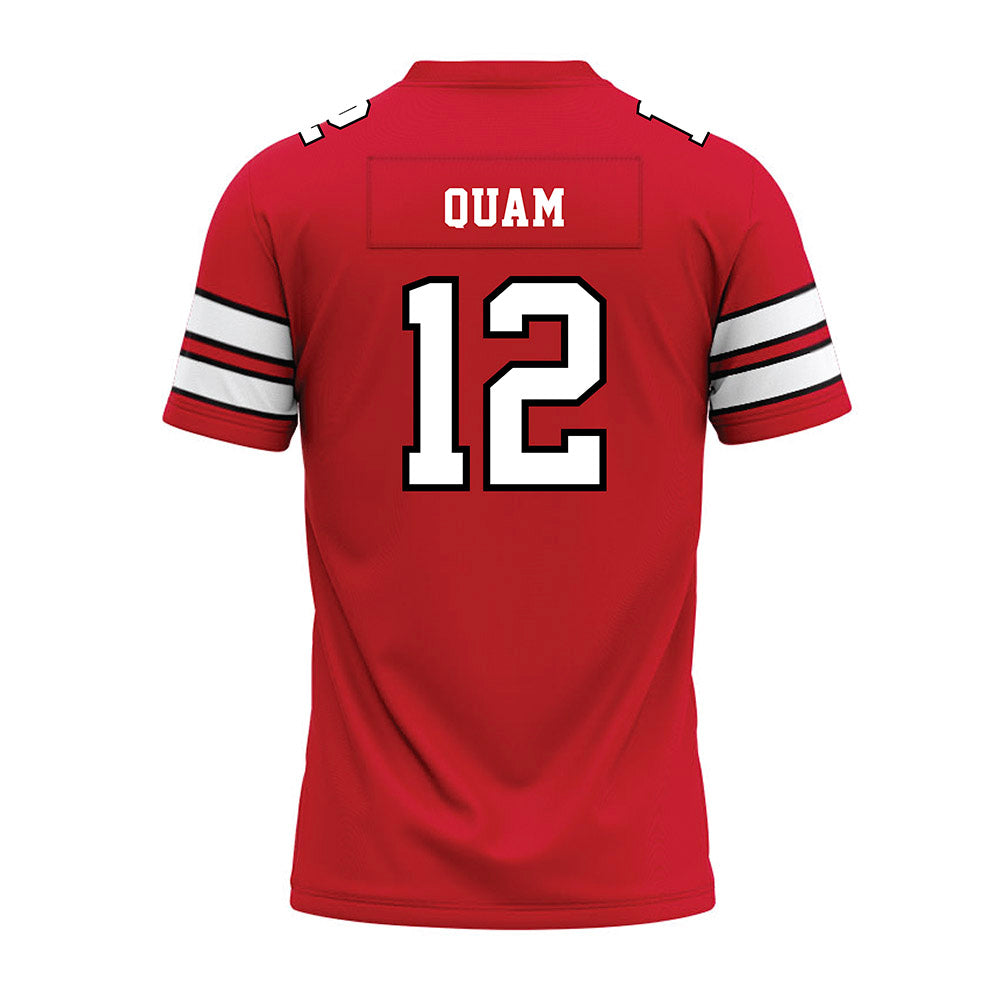 MSUM - NCAA Football : Carson Quam - Red Premium Football Jersey-1