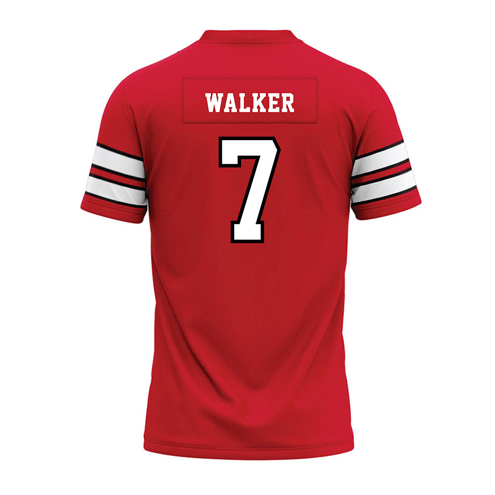 MSUM - NCAA Football : Harrison Walker - Red Premium Football Jersey-1