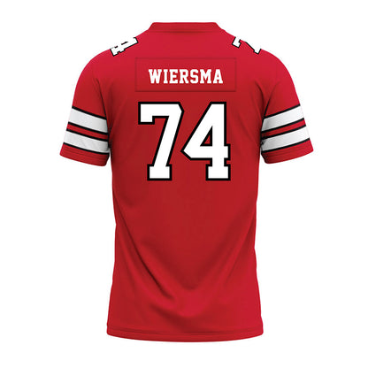 MSUM - NCAA Football : Evan Wiersma - Red Premium Football Jersey-1