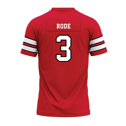 MSUM - NCAA Football : Parker Rode - Red Premium Football Jersey-1