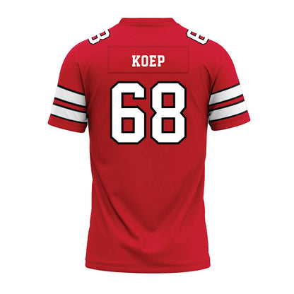 MSUM - NCAA Football : Zakary Koep - Red Premium Football Jersey-1