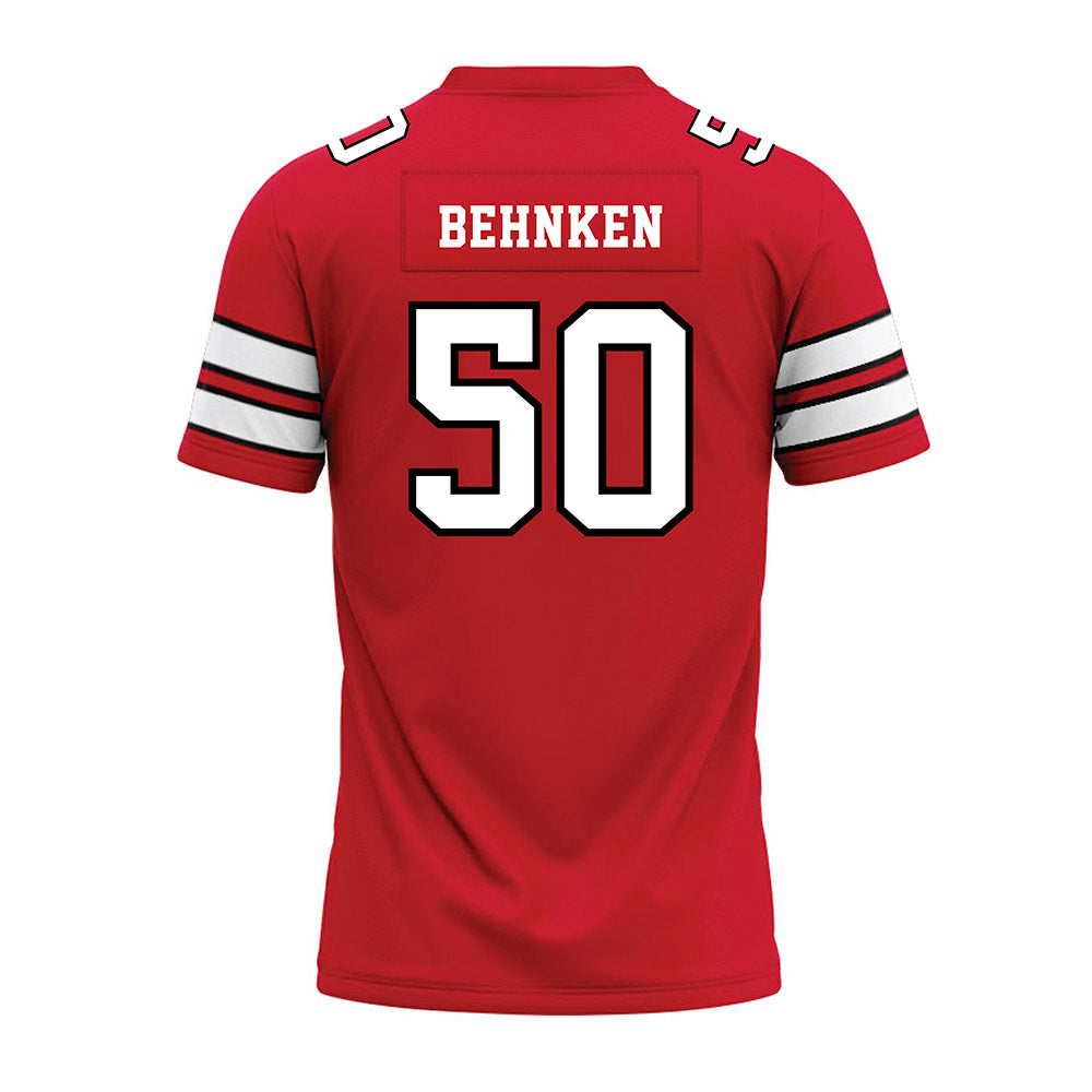MSUM - NCAA Football : Tyrese Behnken - Red Premium Football Jersey-1