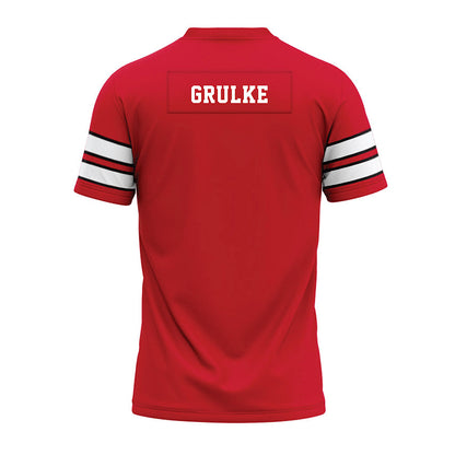 MSUM - NCAA Football : Ayden Grulke - Red Premium Football Jersey-1