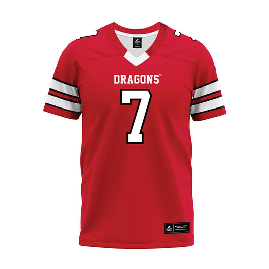 MSUM - NCAA Football : Harrison Walker - Red Premium Football Jersey-0