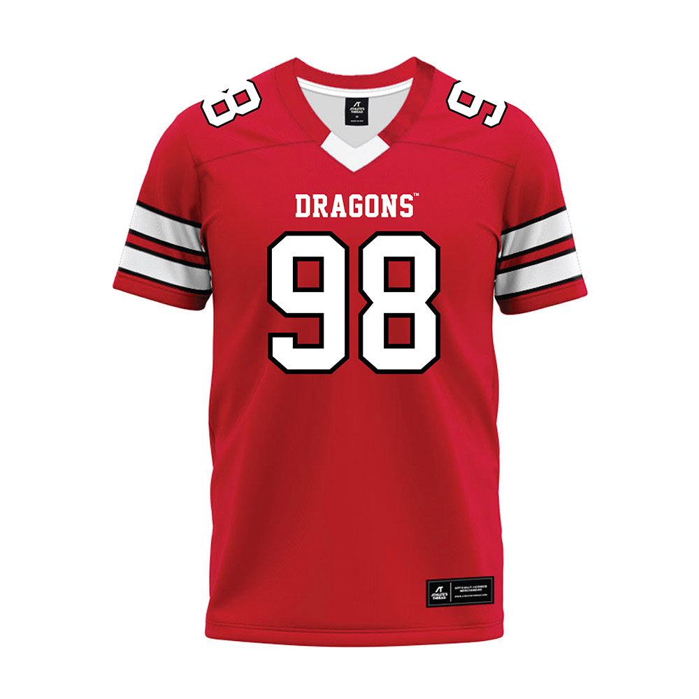 MSUM - NCAA Football : Ashton Sayre - Red Premium Football Jersey-0