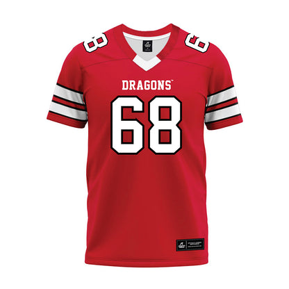 MSUM - NCAA Football : Zakary Koep - Red Premium Football Jersey-0