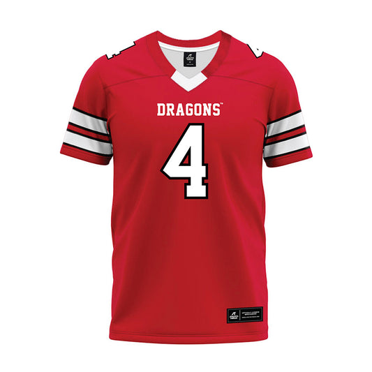 MSUM - NCAA Football : Tanner Stech - Red Premium Football Jersey-0