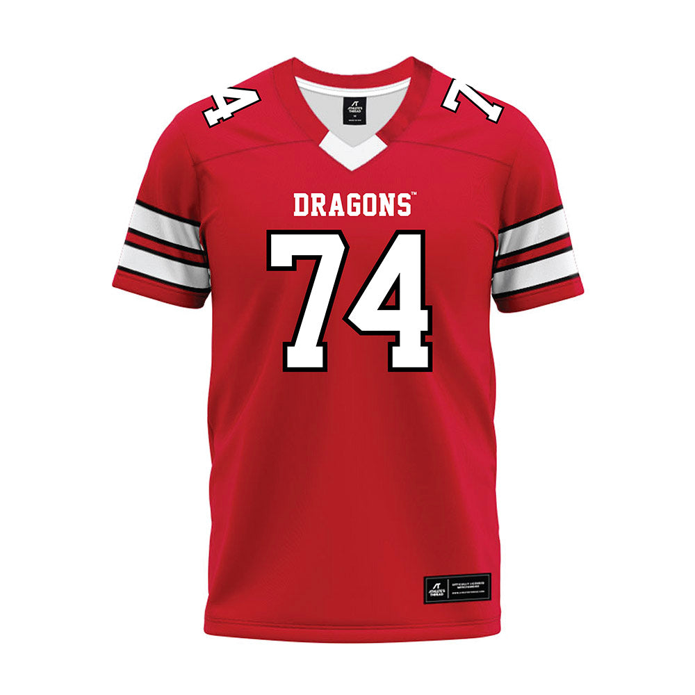 MSUM - NCAA Football : Evan Wiersma - Red Premium Football Jersey-0