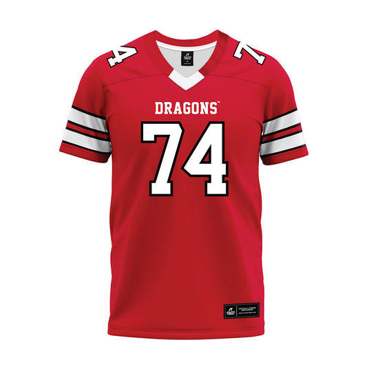 MSUM - NCAA Football : Evan Wiersma - Red Premium Football Jersey-0