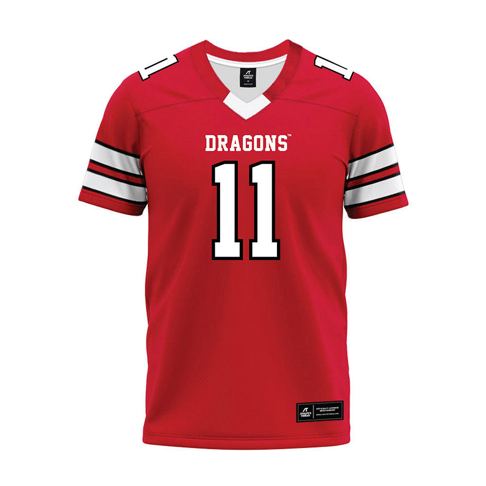 MSUM - NCAA Football : Payton Wallen - Red Premium Football Jersey-0
