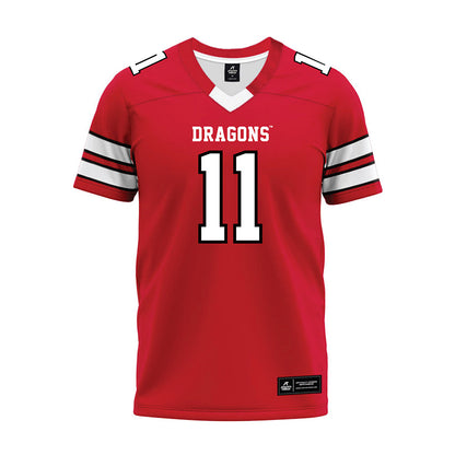 MSUM - NCAA Football : Payton Wallen - Red Premium Football Jersey-0