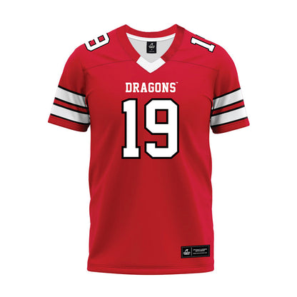 MSUM - NCAA Football : Madden Riggs - Red Premium Football Jersey-0