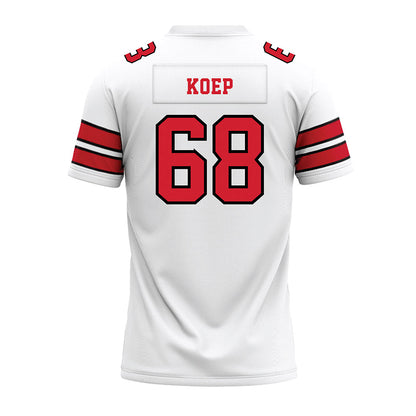 MSUM - NCAA Football : Zakary Koep - White Premium Football Jersey-1