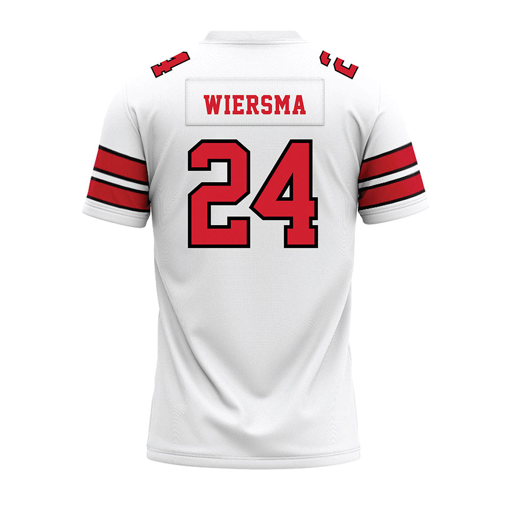 MSUM - NCAA Football : Owen Wiersma - White Premium Football Jersey-1