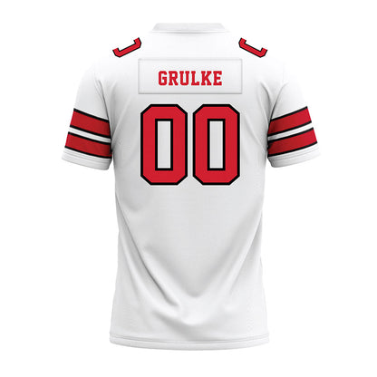 MSUM - NCAA Football : Ayden Grulke - White Premium Football Jersey-1