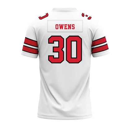 MSUM - NCAA Football : Jacion Owens - White Premium Football Jersey-1