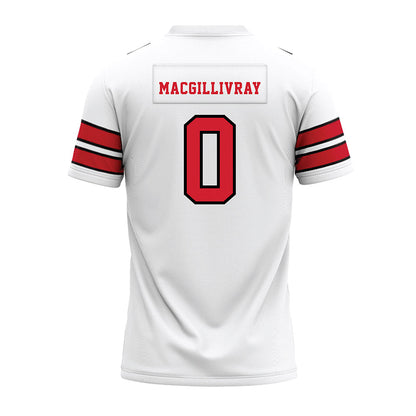 MSUM - NCAA Football : Hunter MacGillivray - White Premium Football Jersey-1
