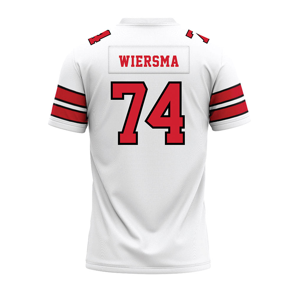 MSUM - NCAA Football : Evan Wiersma - White Premium Football Jersey-1