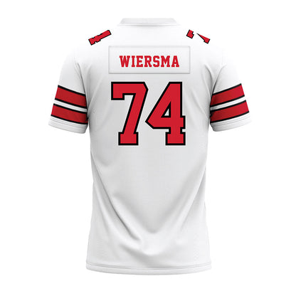 MSUM - NCAA Football : Evan Wiersma - White Premium Football Jersey-1
