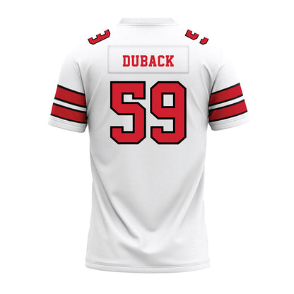 MSUM - NCAA Football : Dawson Duback - White Premium Football Jersey-1