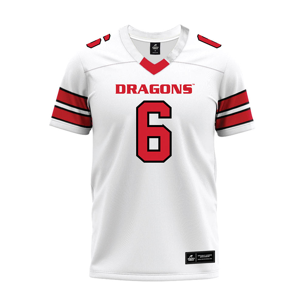 MSUM - NCAA Football : Gannon Bolgrean - White Premium Football Jersey-0