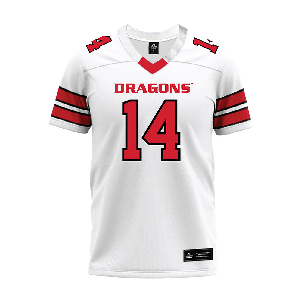 MSUM - NCAA Football : Jack Julson - White Premium Football Jersey-0