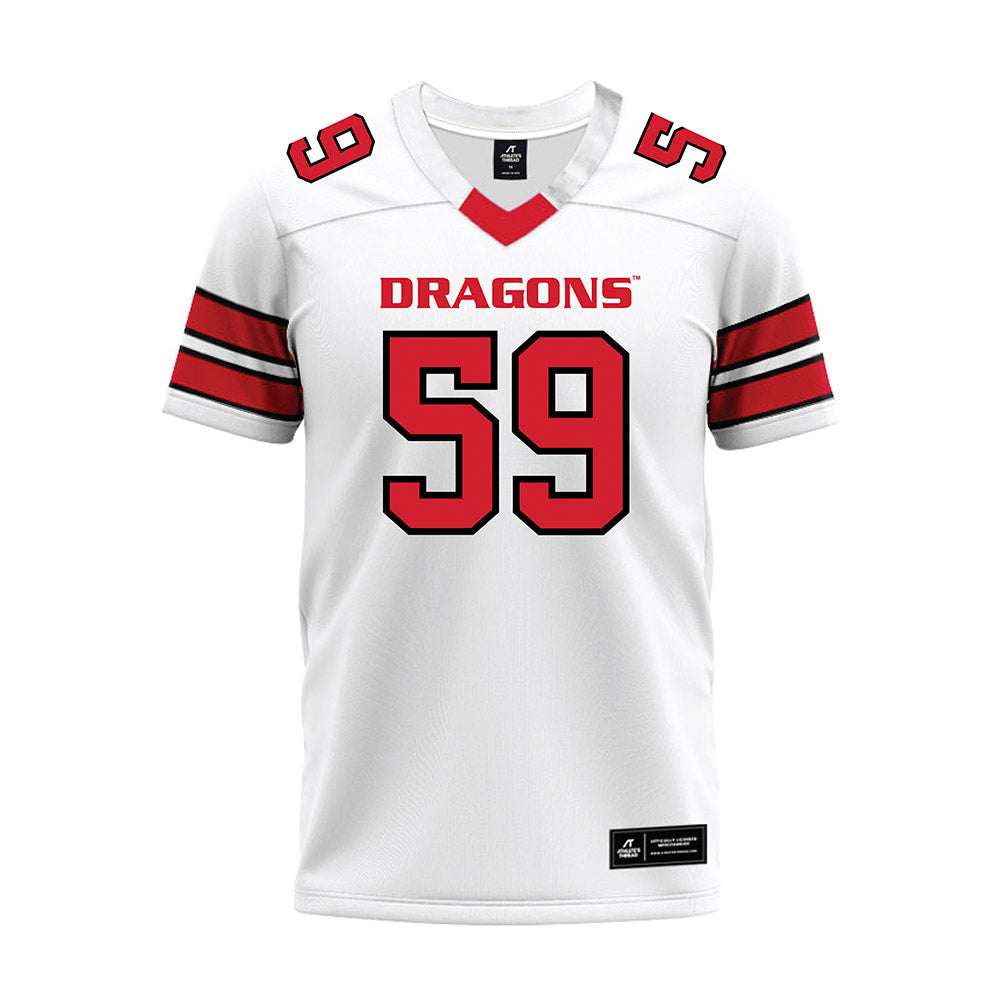 MSUM - NCAA Football : Dawson Duback - White Premium Football Jersey-0