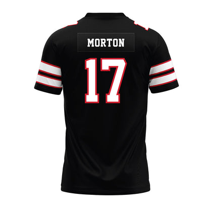 MSUM - NCAA Football : Dominic Morton - Black Premium Football Jersey-1