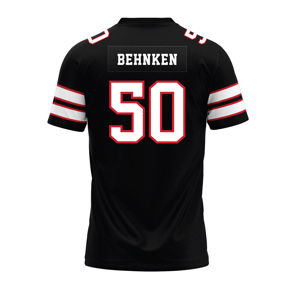 MSUM - NCAA Football : Tyrese Behnken - Black Premium Football Jersey-1