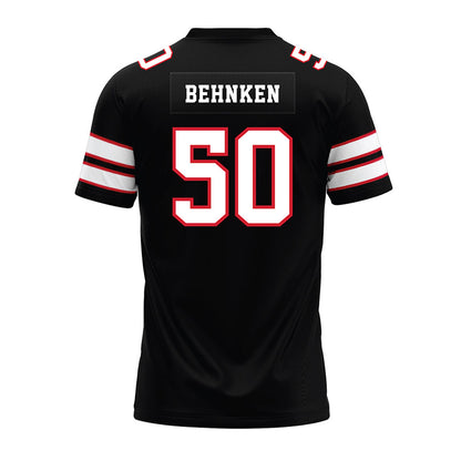 MSUM - NCAA Football : Tyrese Behnken - Black Premium Football Jersey-1