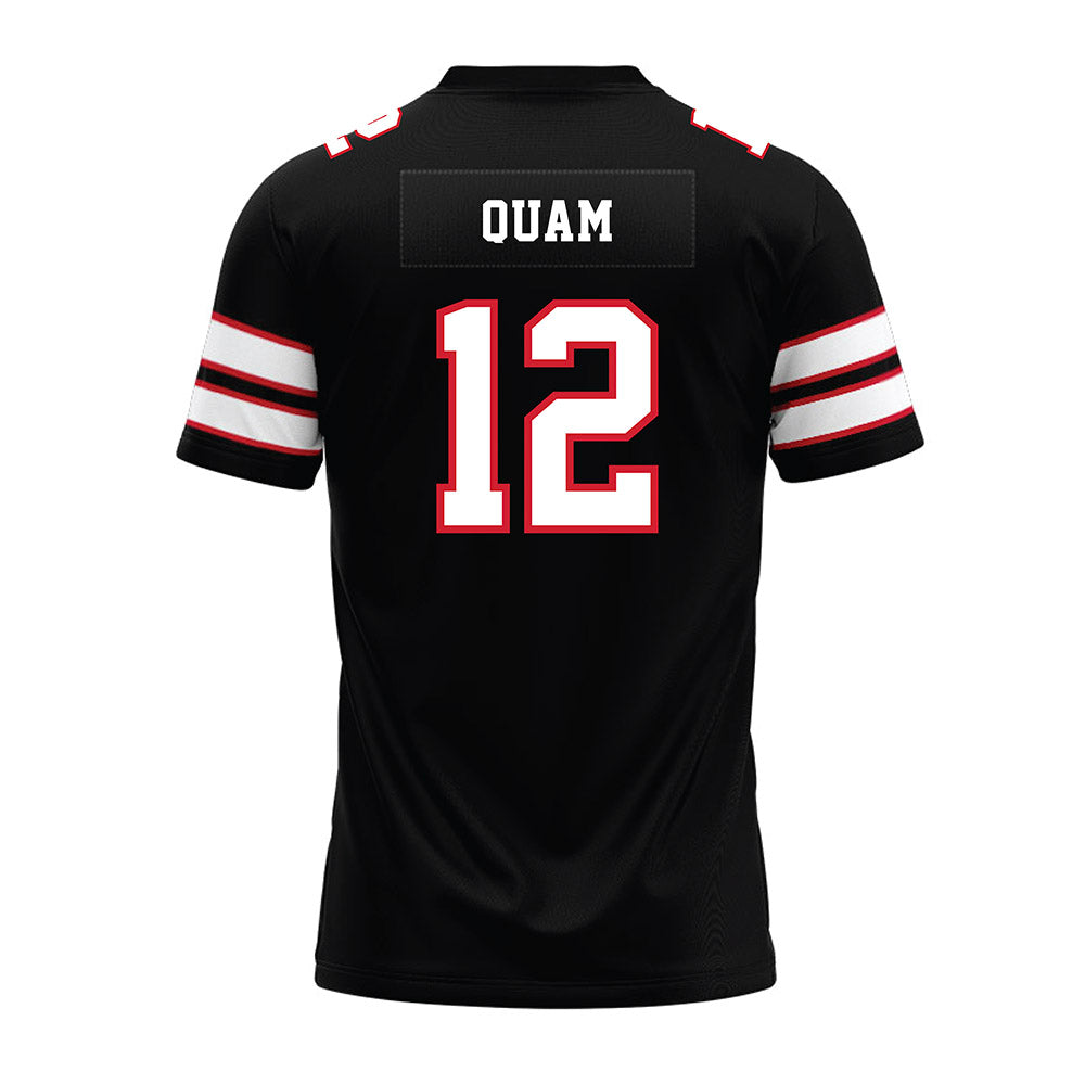 MSUM - NCAA Football : Carson Quam - Black Premium Football Jersey-1