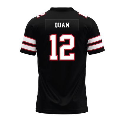 MSUM - NCAA Football : Carson Quam - Black Premium Football Jersey-1