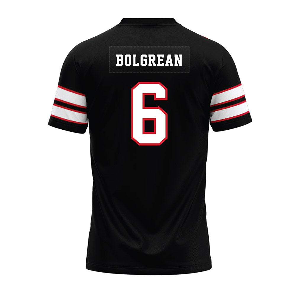 MSUM - NCAA Football : Gannon Bolgrean - Black Premium Football Jersey-1
