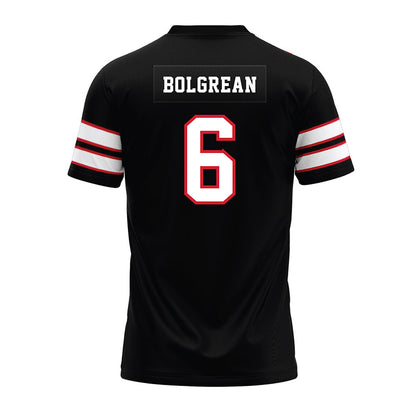 MSUM - NCAA Football : Gannon Bolgrean - Black Premium Football Jersey-1