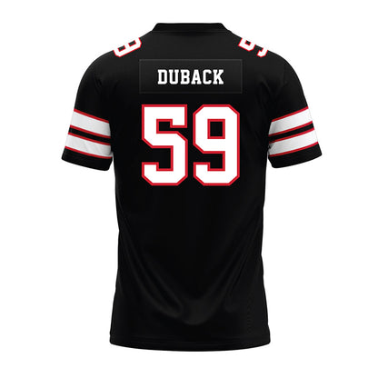 MSUM - NCAA Football : Dawson Duback - Black Premium Football Jersey-1