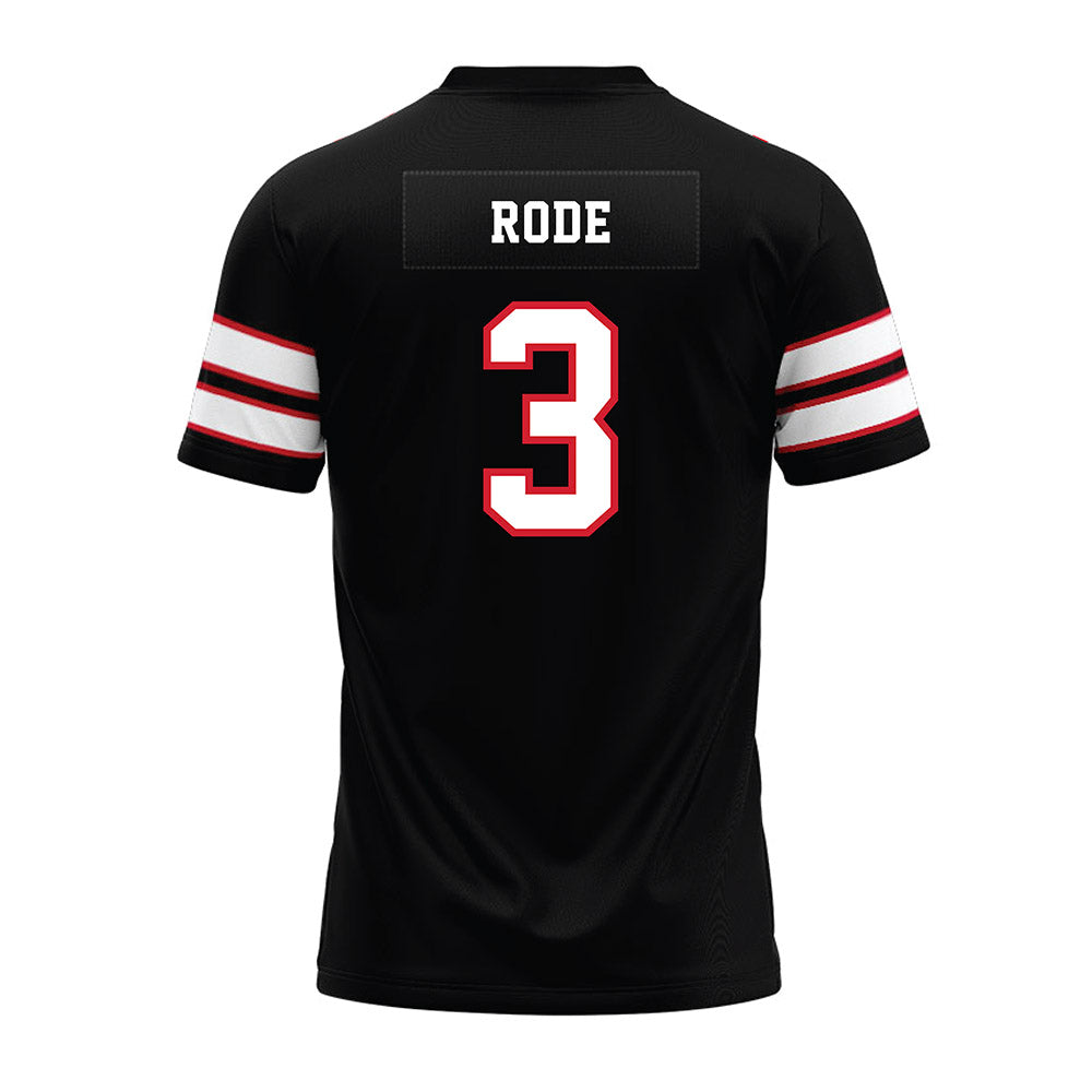 MSUM - NCAA Football : Parker Rode - Black Premium Football Jersey-1