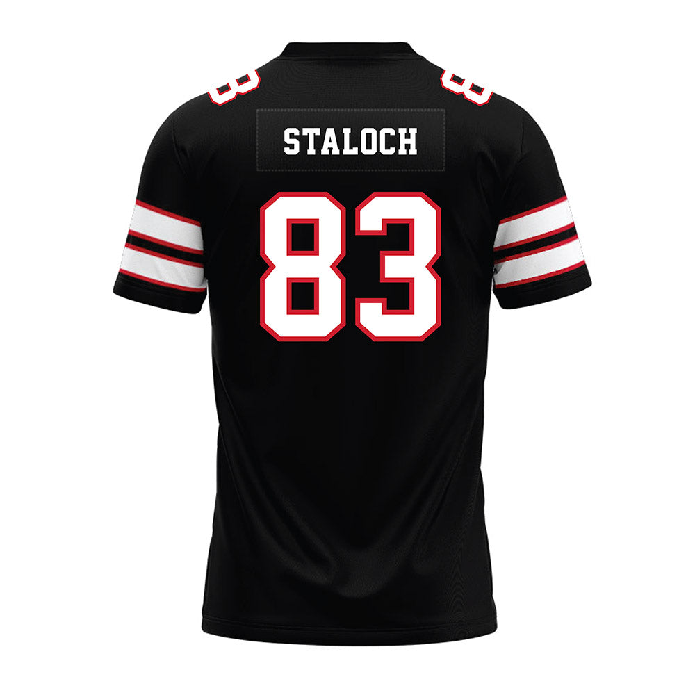 MSUM - NCAA Football : Seth Staloch - Black Premium Football Jersey-1