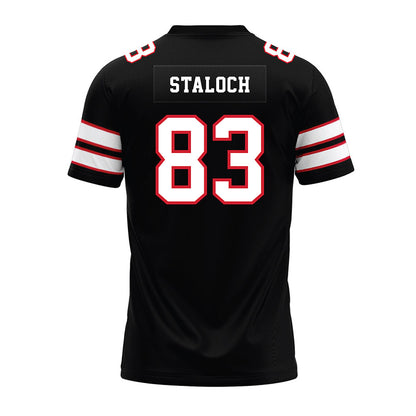 MSUM - NCAA Football : Seth Staloch - Black Premium Football Jersey-1