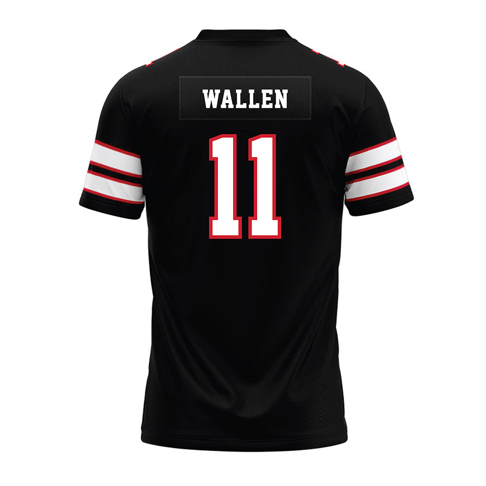 MSUM - NCAA Football : Payton Wallen - Black Premium Football Jersey-1
