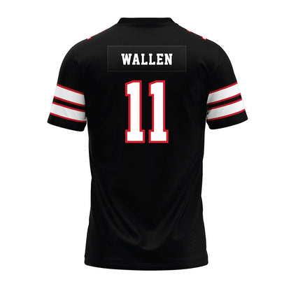 MSUM - NCAA Football : Payton Wallen - Black Premium Football Jersey-1