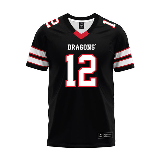 MSUM - NCAA Football : Carson Quam - Black Premium Football Jersey-0