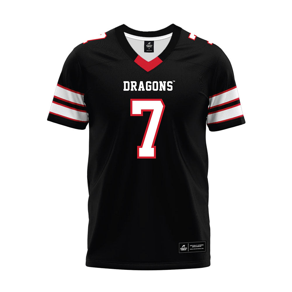 MSUM - NCAA Football : Harrison Walker - Black Premium Football Jersey-0