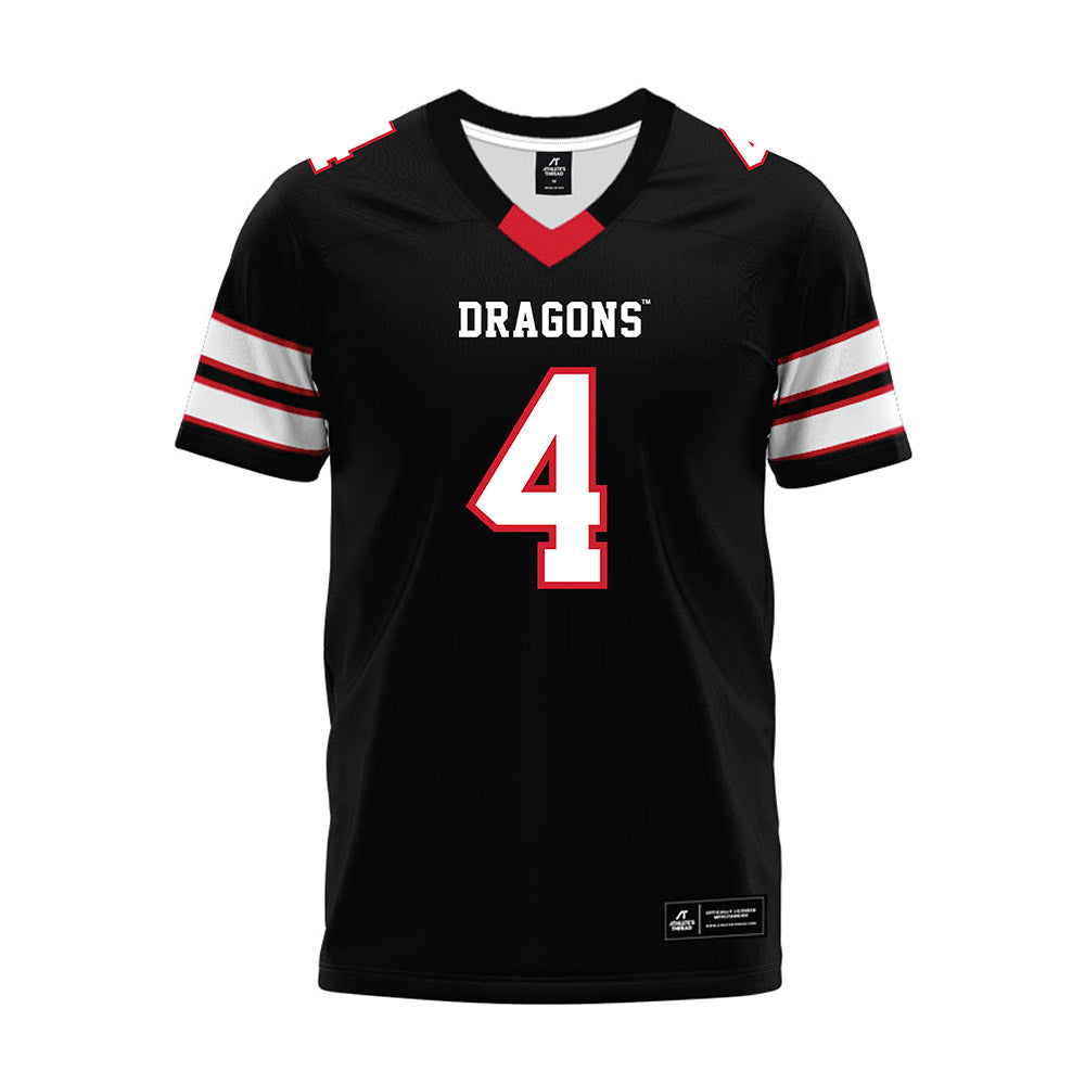 MSUM - NCAA Football : Tanner Stech - Black Premium Football Jersey-0